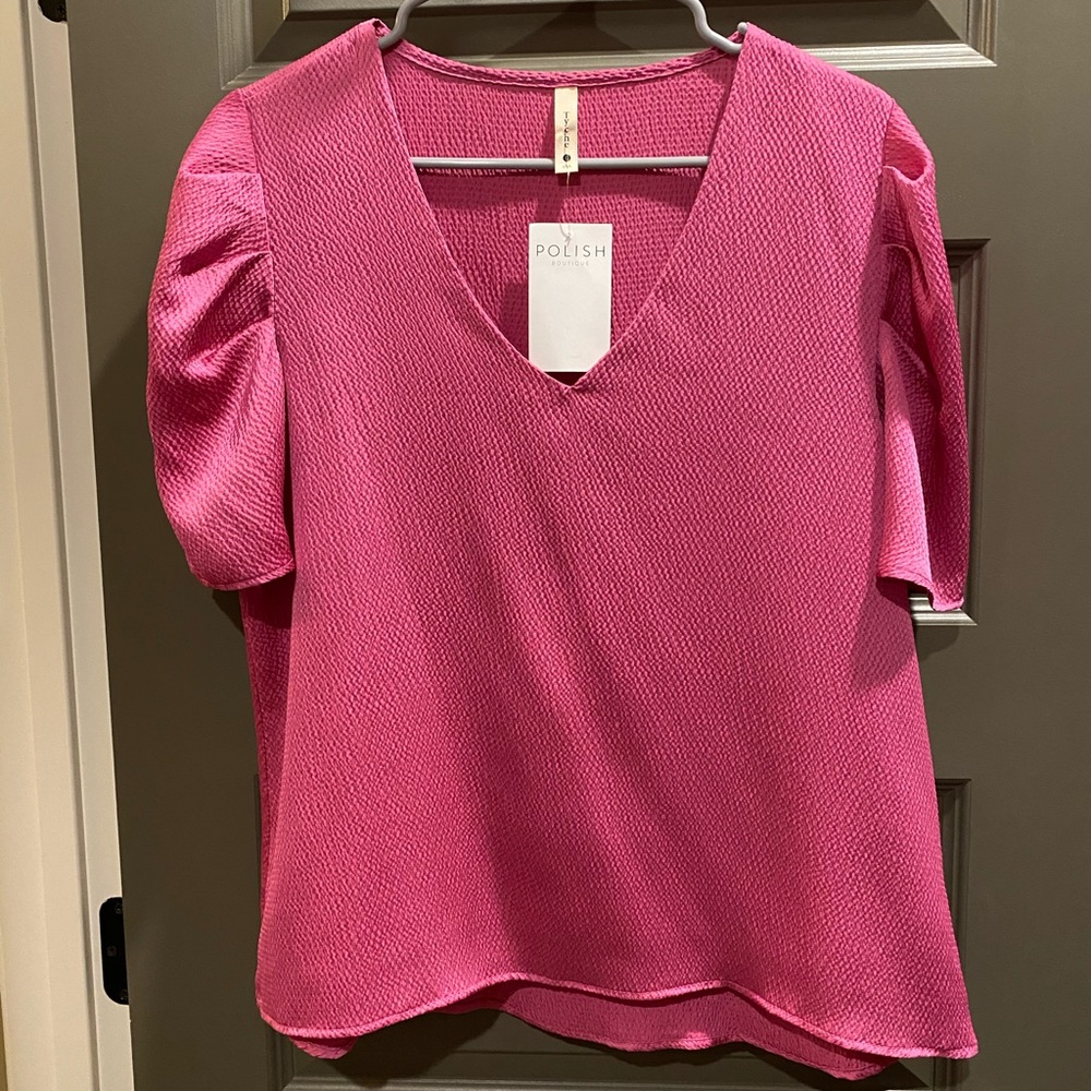 Pink Shimmer Boutique Top